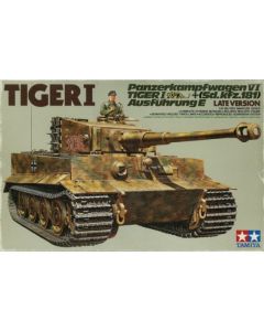 Tamiya 1/35 Tiger I Late Version Tank 35146 Military Model Kit