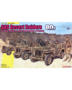 Dragon 6931 SAS 80th Anniversary Set 3 Jeeps & 7 Figures 1:35 Plastic Model Kit