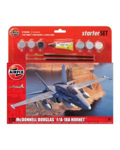 Airfix A55313 Starter Set McDonnell Douglas F-18A Hornet 1:72 Plastic Model Kit