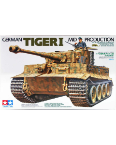 Tamiya 1/35 German Tiger I Mid Production Model Tank Kit - 35194