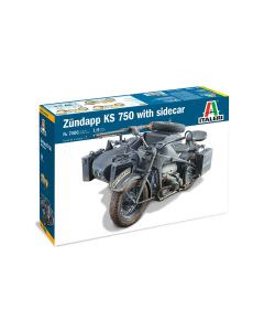 Italeri Zundapp Ks 750 With Sidecar Bike Kit - 7406