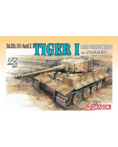 Dragon 1/72 Tiger I Mid Production w/Zimmerit 7251