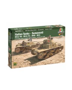 Italeri Italian Tanks & Semoventi 1/56 Military Kit - W15768