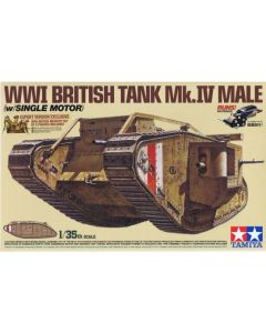 Tamiya 30057 1/35 WWI British Mk IV Tank Male With Motor - Model Tank Kit